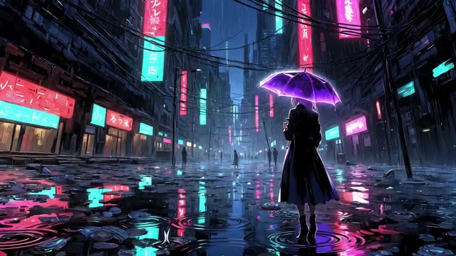 Cyberpunk Rain