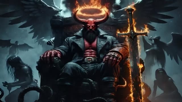 Rellboy Enthroned in the Abyss